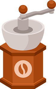 Coffee grinder 3D vector