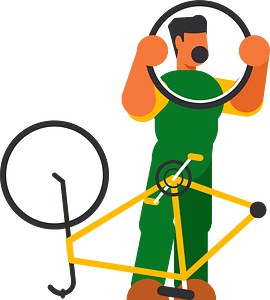 Repairing a bicycle