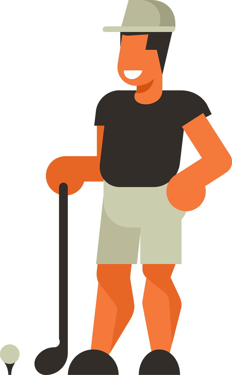 Golf player clip art