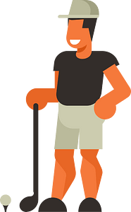 Golf player clip art