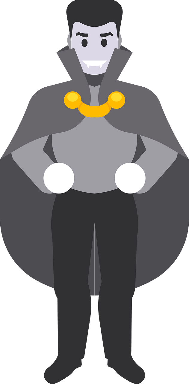 Vampire with a cloak