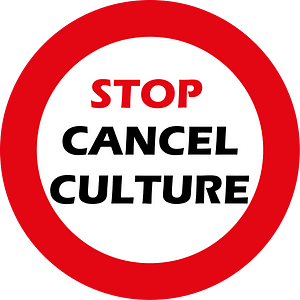 Stop cancel culture sign clip art