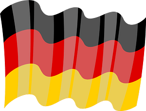 Waving flag of Germany