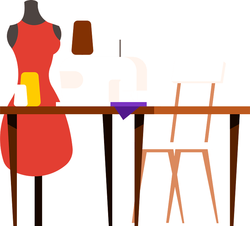 Seamstress workplace