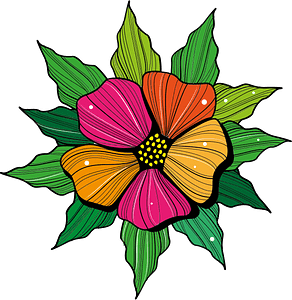 A blooming flower