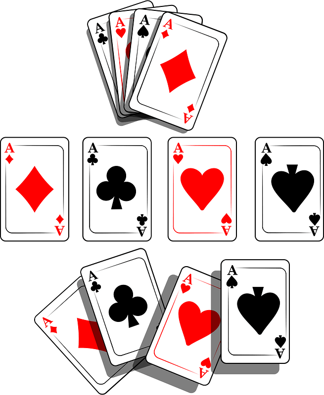 Aces playing cards