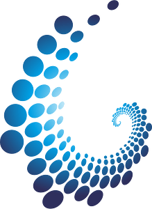 Dotted pattern logo design
