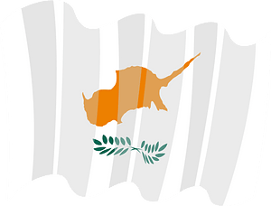 Cyprus waving flag