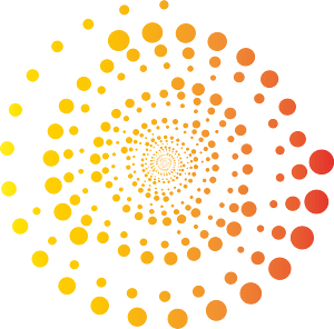 Circular dotted pattern clip art