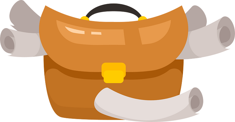 Briefcase full of documents