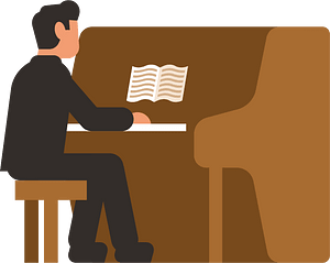 Piano player clip art