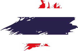 Thai flag painted