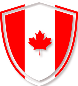 Canadian flag emblem