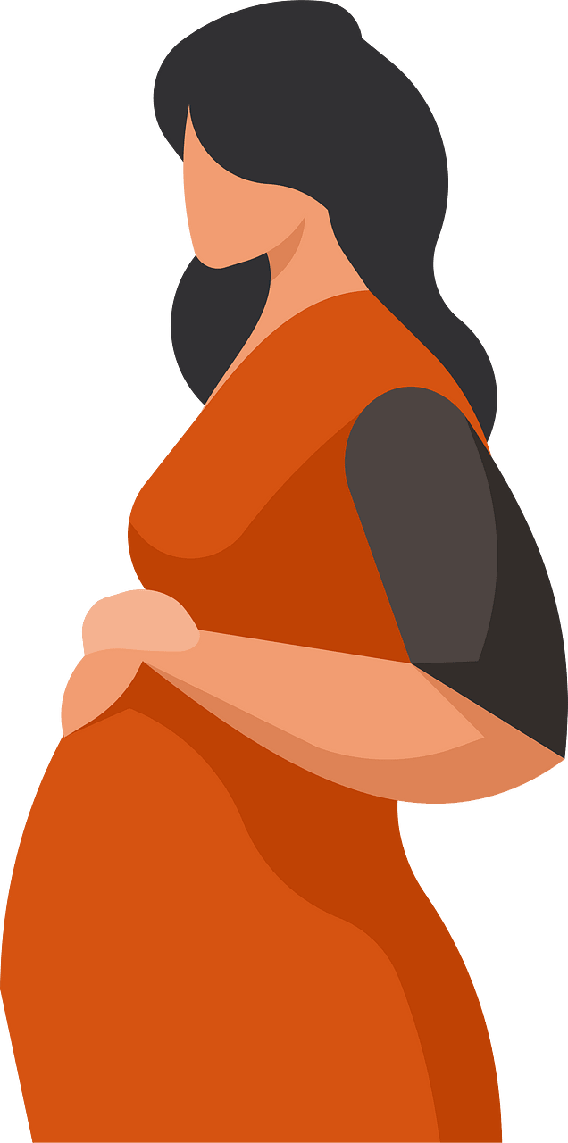 Pregnant woman clip art