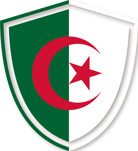 Algerian flag emblem