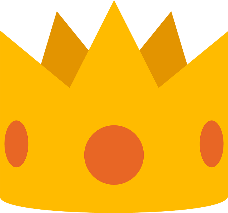 Yellow crown - Free vector clipart images on creazilla.com