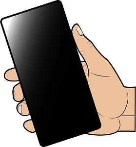 Mobile phone in a hand