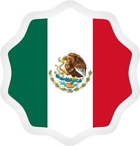 Mexican flag sticker