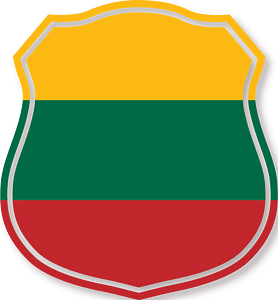Lithuania flag heraldic shield