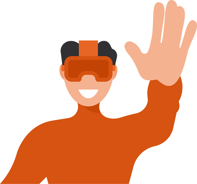 Person with VR headset