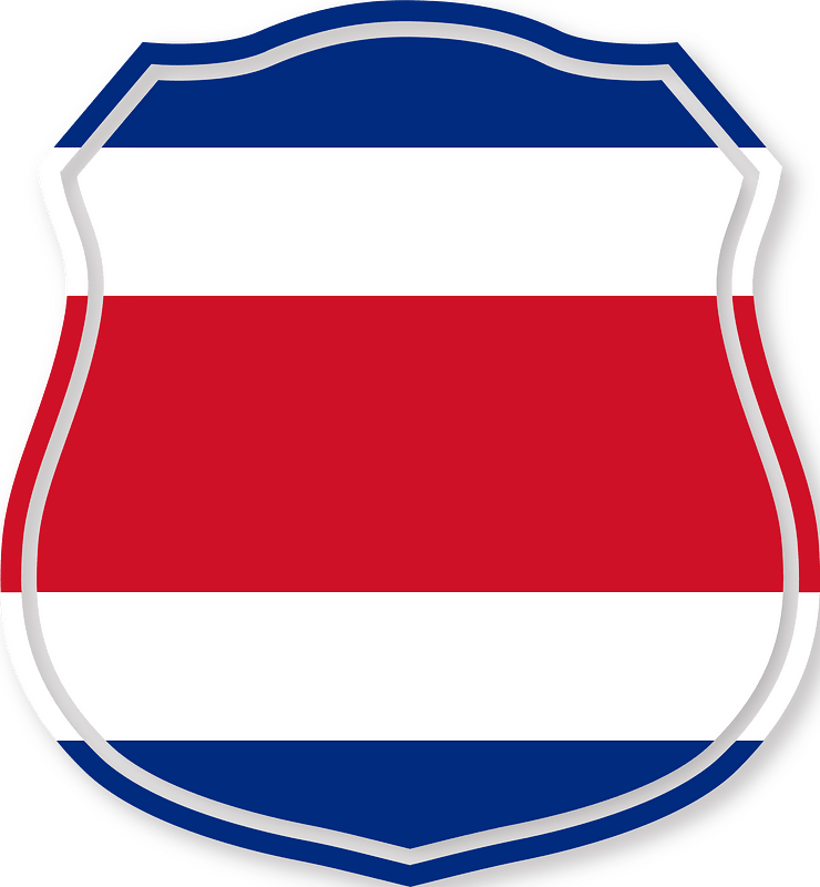 Costa Rica flag emblem