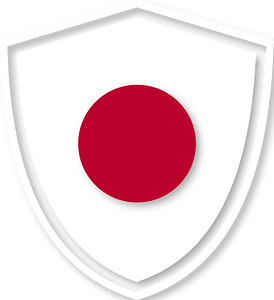 Japan flag crest