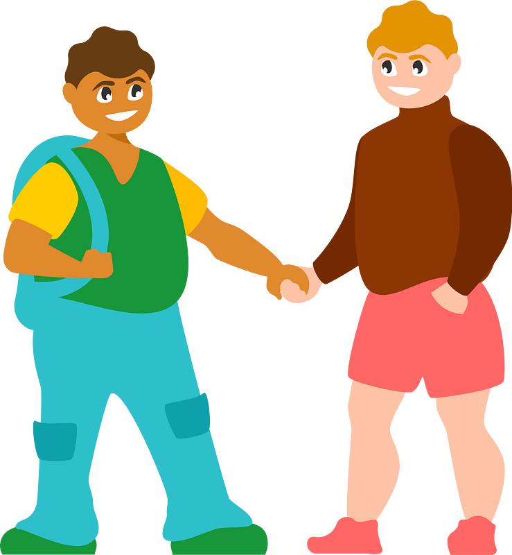 Young gay couple