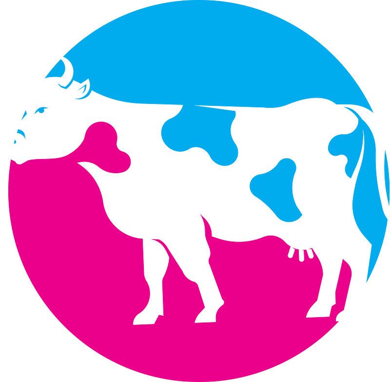 Dairy farm logotype concept