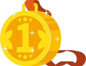 Gold medal first place