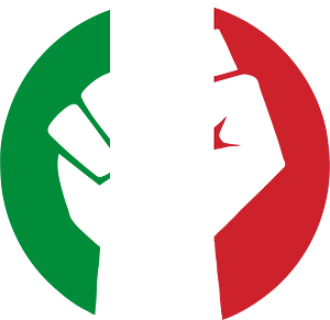 Italian flag clenched fist