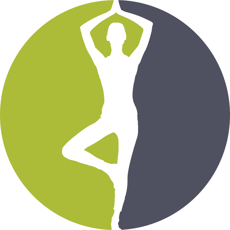Yoga classes logo concept