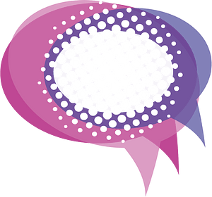 Speech balloon halftone effect