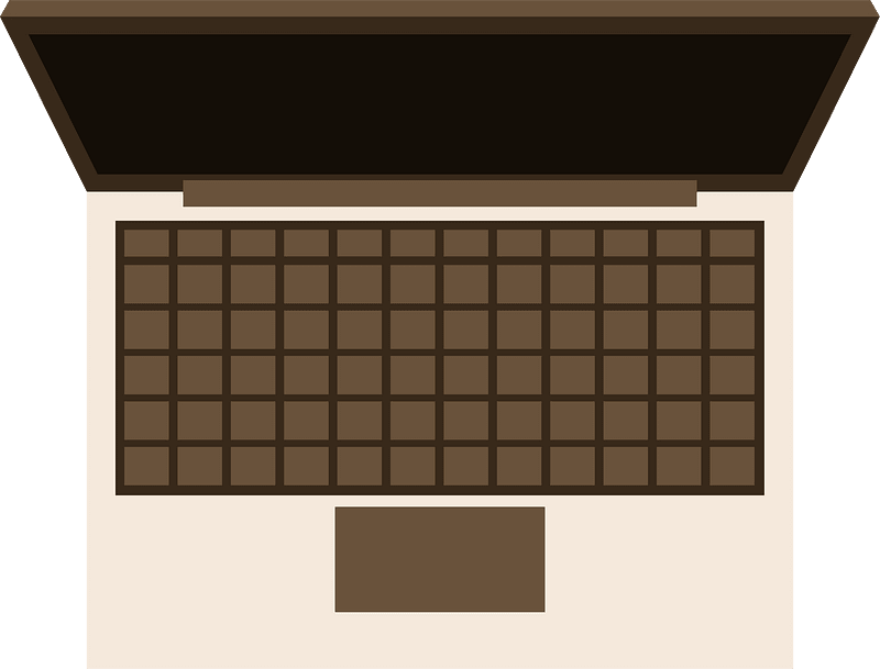 Laptop computer clip art vector
