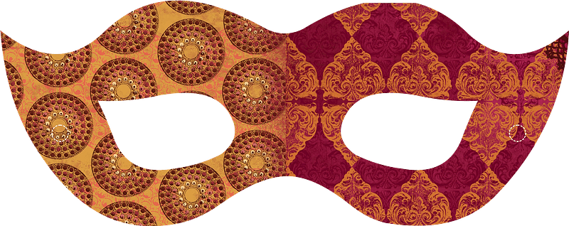 Golden masquerade mask