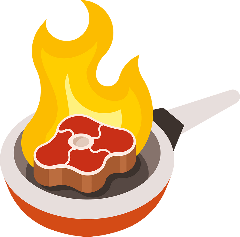 Beefsteak in the pan