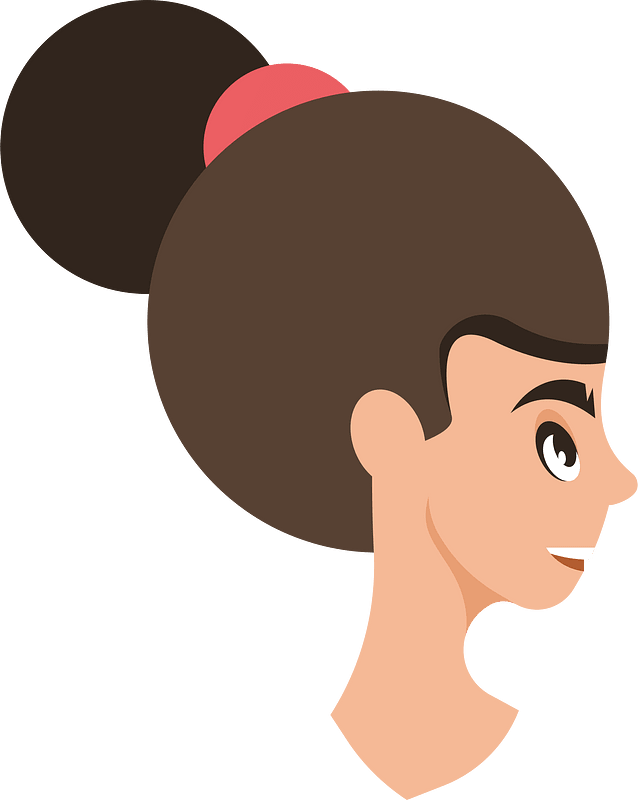 Profile portrait of a woman