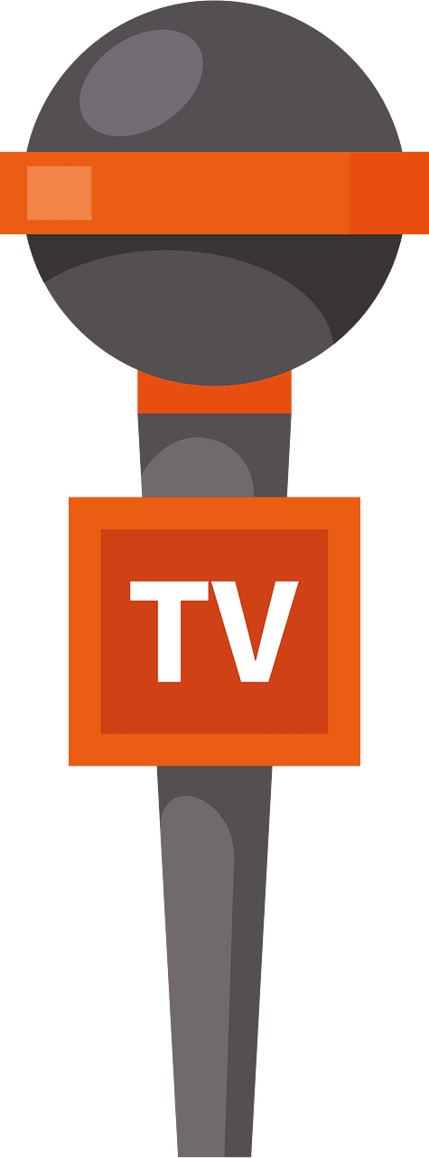 Microphone TV reporter