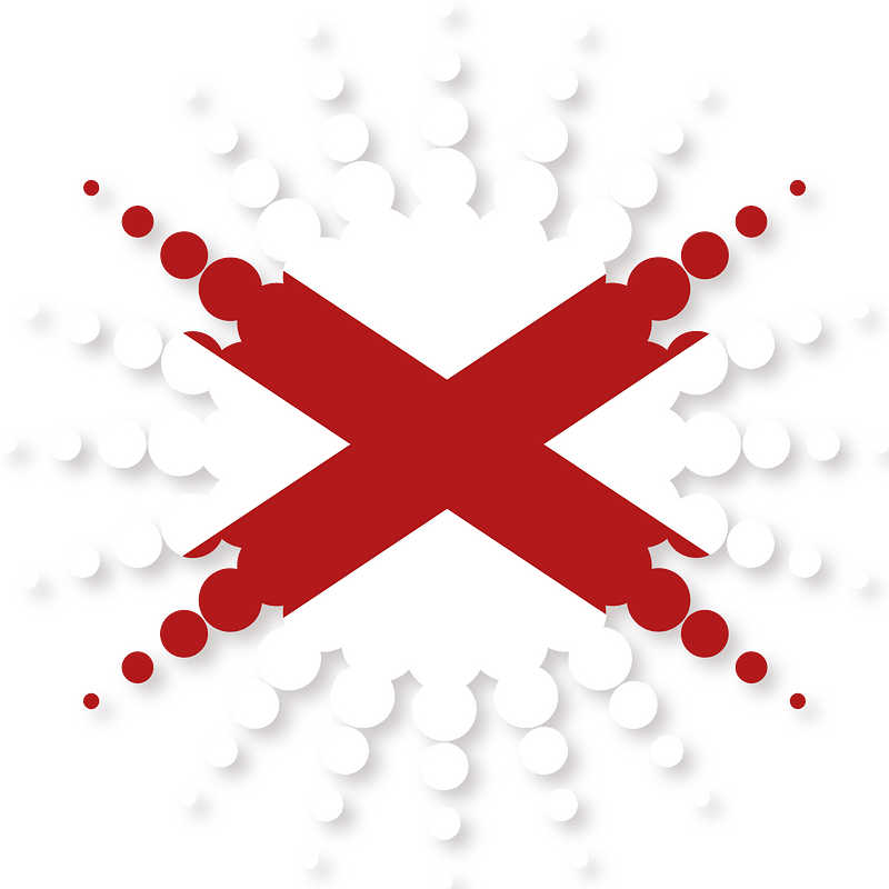 Alabama flag sticker