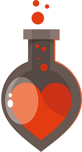 Love elixir in a bottle