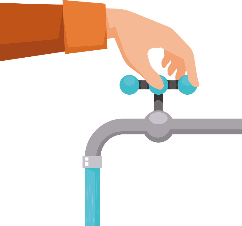 Hand opening water tap