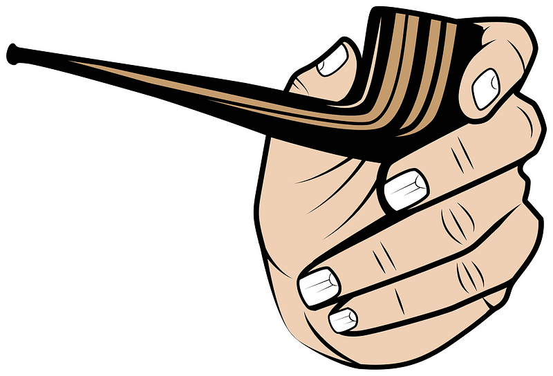 Smoking pipe in a hand