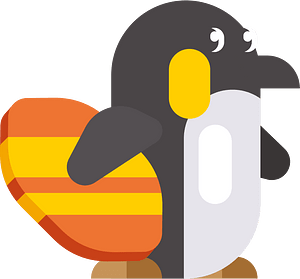 Penguin on the beach