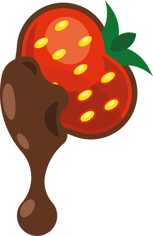 Strawberry with chocolate