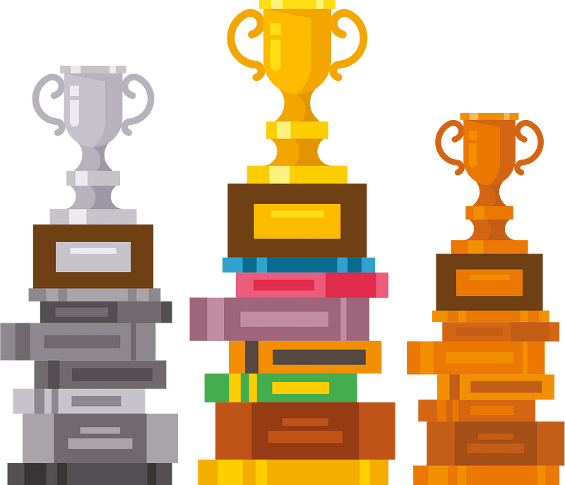 Trophies and books
