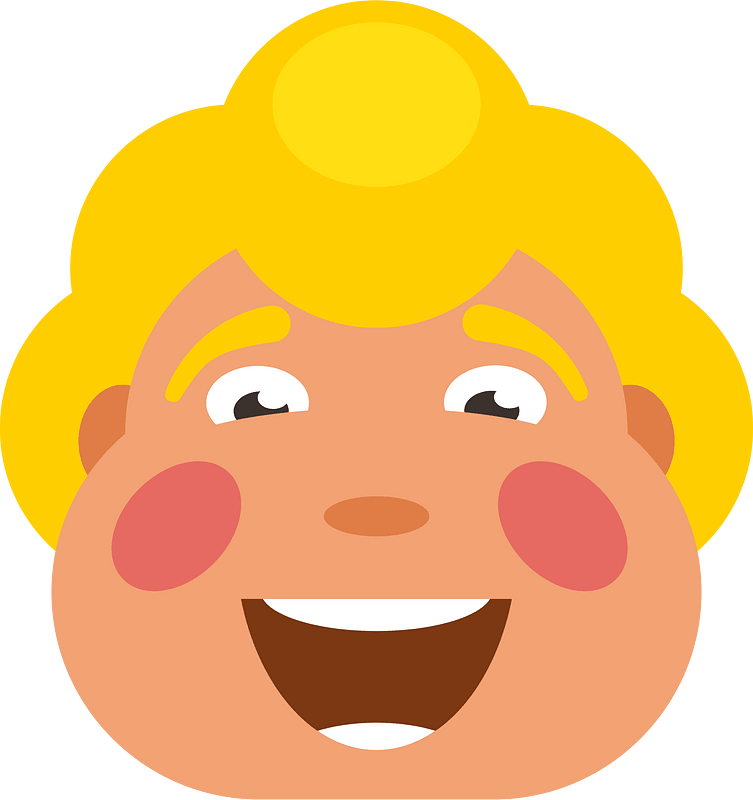 Smiling blond kid