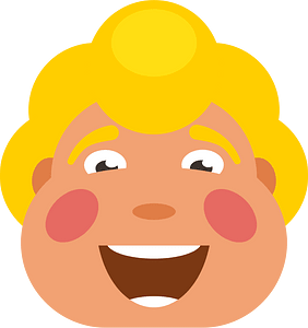 Smiling blond kid