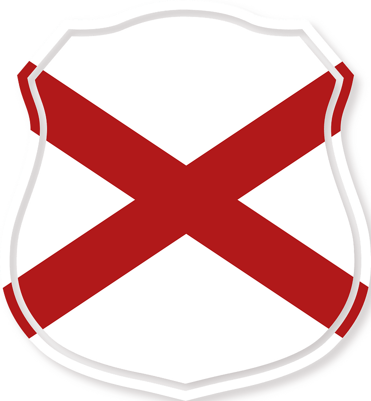 Alabama flag heraldic shield