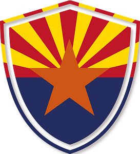 Arizona flag heraldic shield