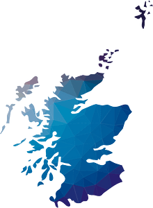 Scotland map outline