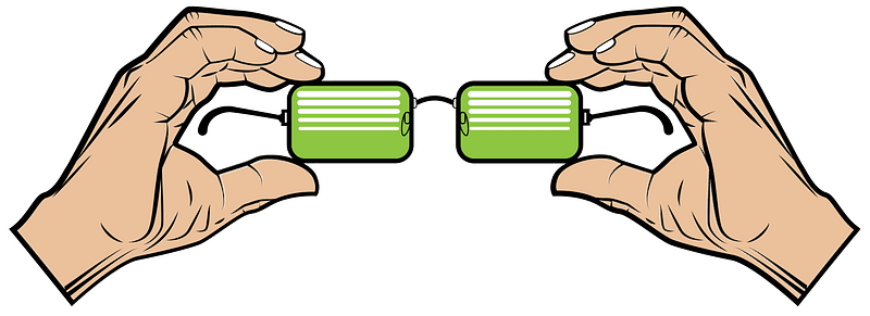 Hands holding glasses